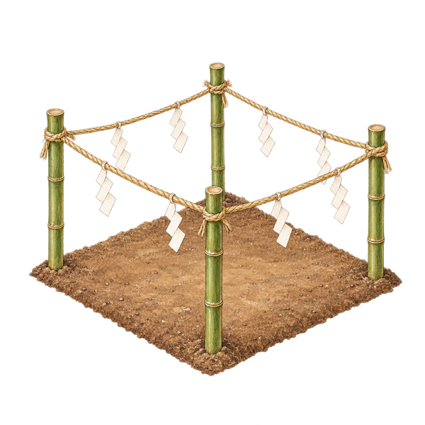 地鎮祭の祭壇の絵