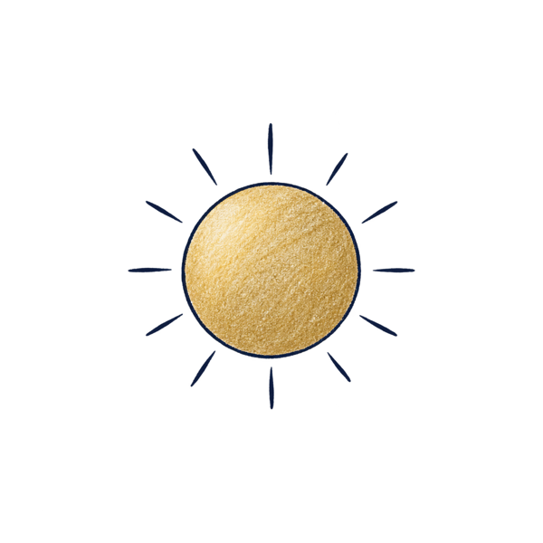 秋の太陽の絵